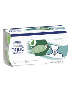 Resource aqua piu mint cup6 4x125g