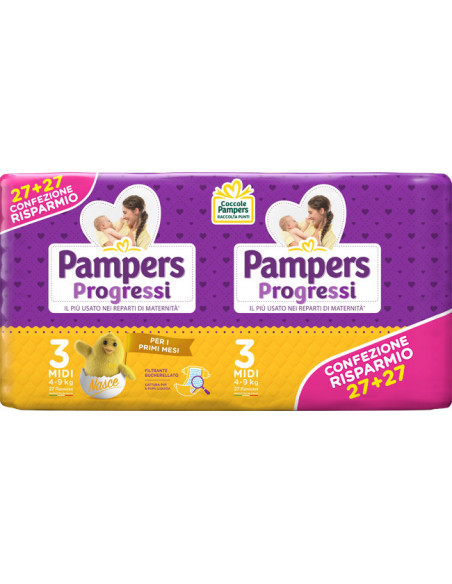 Pampers progressi midi 54pz