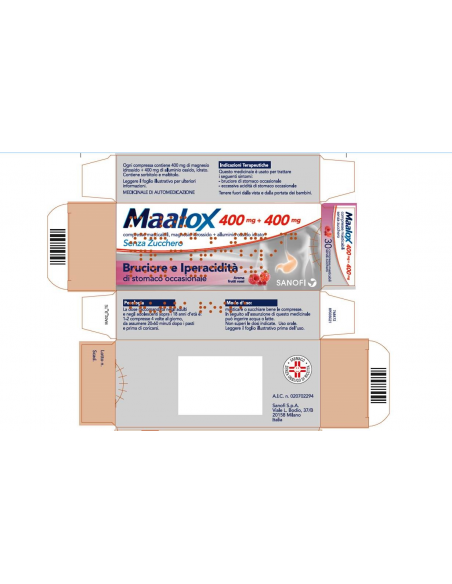 Maalox*s z 30cpr mast400 piu 400mg