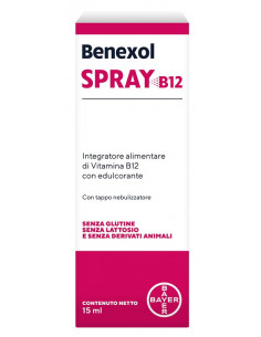 Benexol spray per integrazione di vitamina B12 con edulcorante 15ml