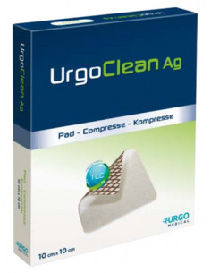 Urgoclean ag silv 10x10cm 5pz