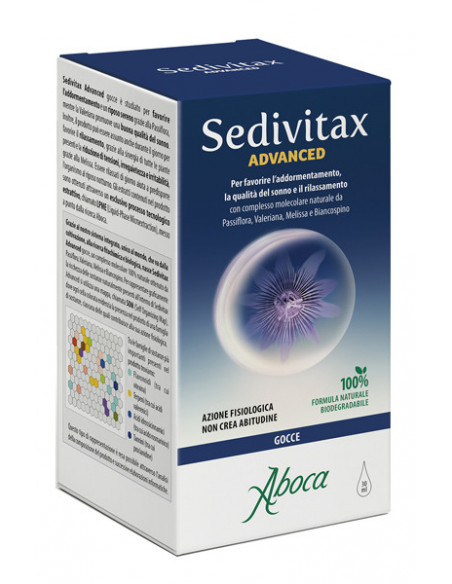 Sedivitax Advanced gocce per favorire l'addormentamento e la qualità del sonno 30ml