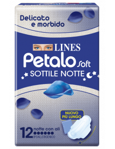 Lines petalo soft notte 12pz