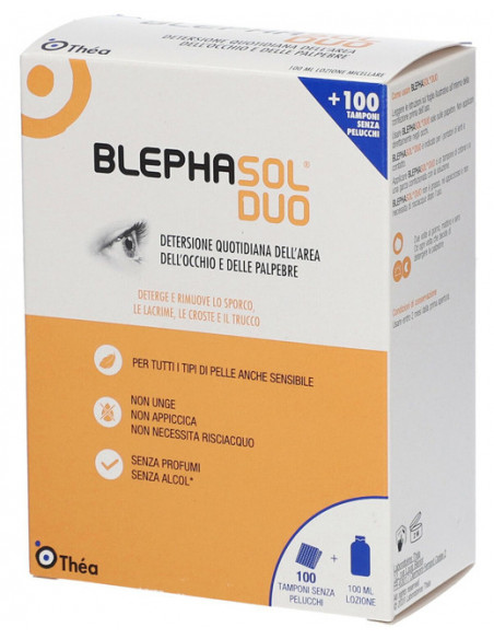 Blephasol duo 100ml piu 100 garze