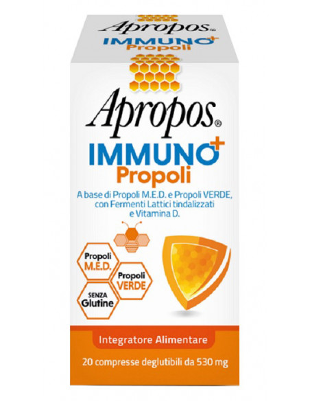 Apropos immuno+ propoli 20 compresse