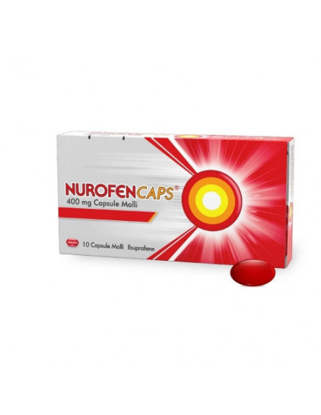 Nurofencaps ibuprofene per rapido sollievo da dolori 10 cps molli 400mg