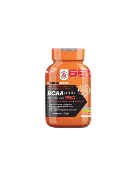 NAMED SPORT BCAA 4:1:1 EXTREMEPRO INTEGRATORE AMMINOACIDI 110 COMPRESSE - Clubfarma