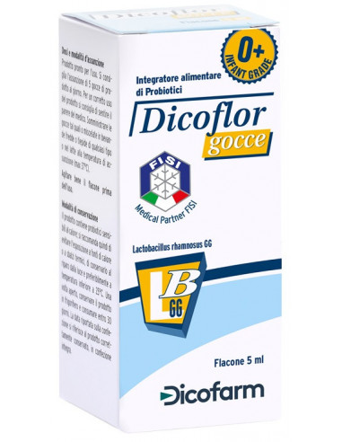 Dicoflor gocce probiotici per l'equilibrio della flora intestinale 5ml