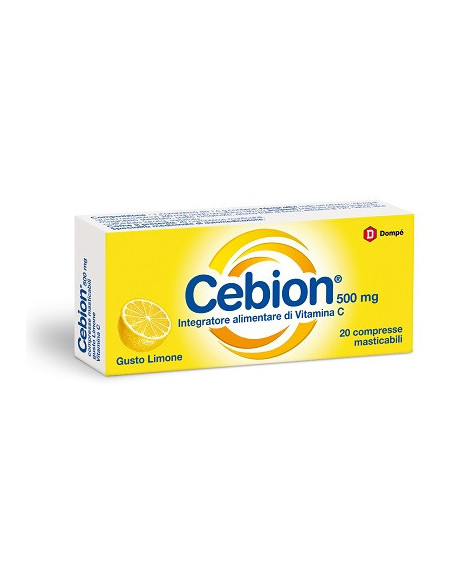 Cebion vitamina C gusto limone 20 compresse masticabili