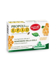 EPID PROPOLI PLUS GUSTO ARANCIA BENESSERE GOLA 20 COMPRESSE - Clubfarma