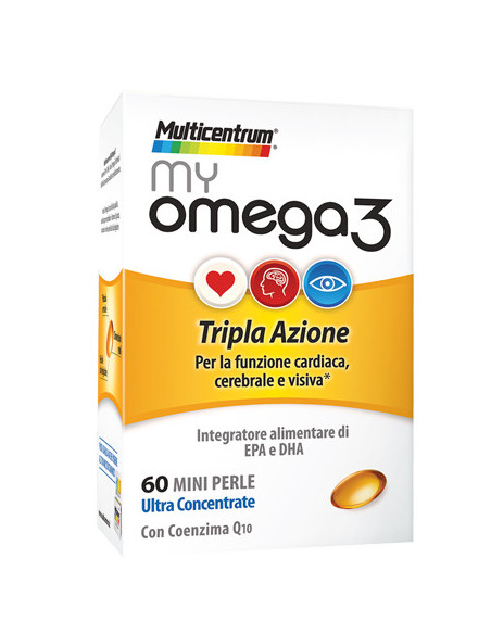 MULTICENTRUM MYOMEGA FUNZIONE CARDIACA - CEREBRALE - VISIVA 60 MINI PERLE - Clubfarma