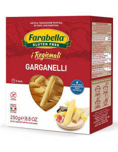 FARABELLA GARGANELLI I REGIONALI PASTA SENZA GLUTINE 250 G - Clubfarma