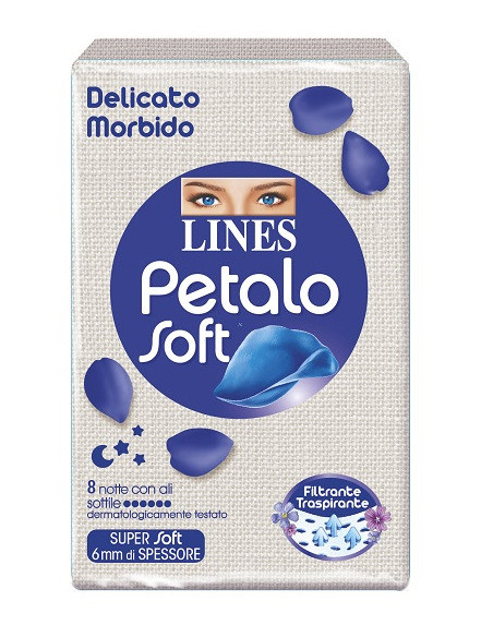 LINES PETALO SOFT NOTTE 8PZ