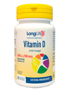 LONGLIFE VITAMIN D4000UI 60CPR