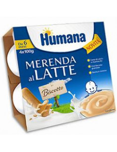 Humana merenda bisc 4x100g