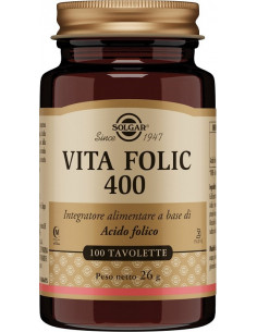 Vita folic 400mg 100tav solgar