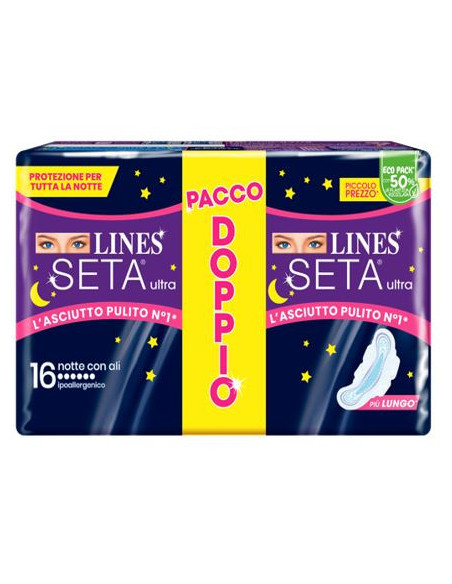 Lines seta ultra notte 16pz