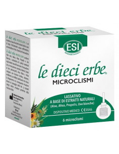 Esi Le Dieci Erbe Microclismi lassativo a base di estratti naturali 6 microclismi