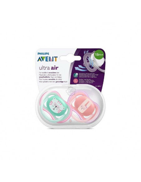 Avent succhietti ultra air 18m+ femmina 2 pezzi