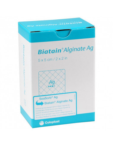 Biatain alginate ag 5x5cm 30pz