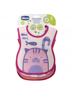 Chicco bavaglino pappa 6m 3 pezzi girl