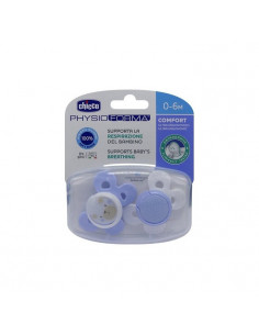 Chicco succhietto comfort boy silicone 0-6 mesi 2 pezzi