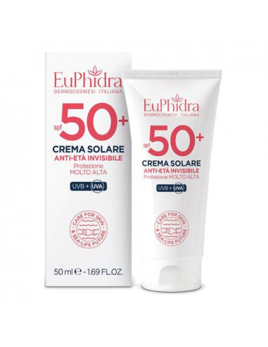 Euphidra crema solare viso anti-età e invisibile SPF50+ 50ml