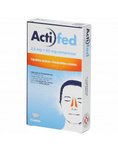 Actifed 12 compresse 2,5mg+60mg