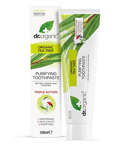 Dr organic tea tree toothpaste