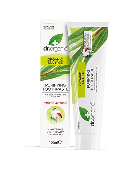 Dr organic tea tree toothpaste