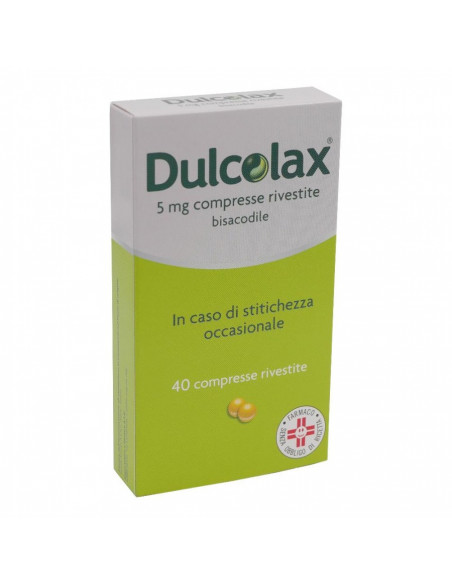 Dulcolax compresse contro la stitichezza 40 compresse rivestite 5 mg