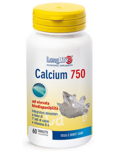 Longlife calcium 750mg 60tav