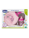 Ch set pappa 6m+ rosa c/cucch