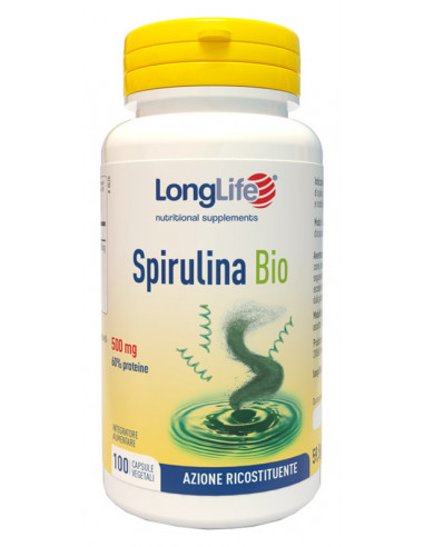 Longlife spirulina bio 100 capsule