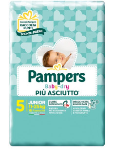 Pampers bd downcount j 16pz