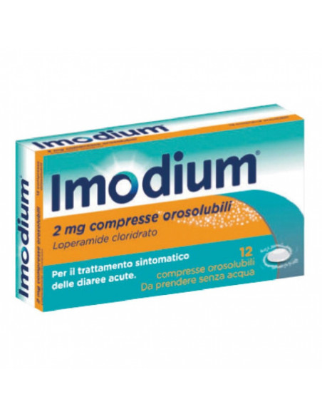 Imodium 12 compresse orosol 2mg