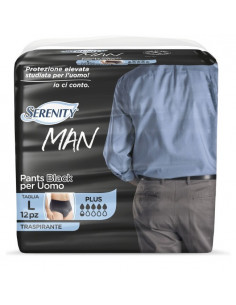 Serenity man pants black l 12p