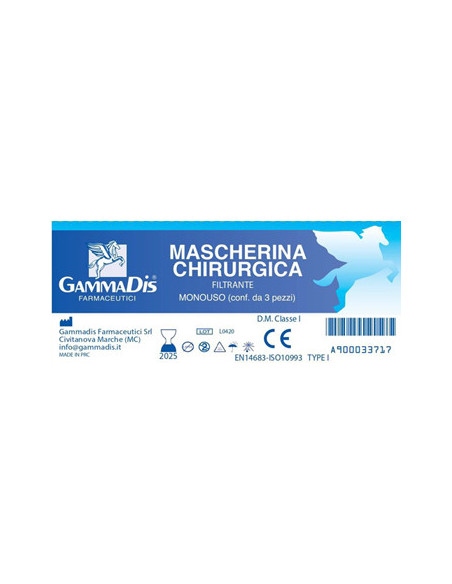 Mascherina chirurgica 3pz