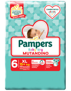 Pampers bd mut sm tg6 exl 14pz