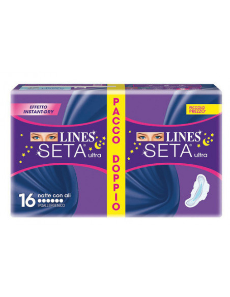 Lines seta ultra notte 16pz