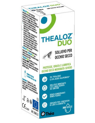 Thealoz duo soluzione oculare per idratare e lubrificare l'occhio secco 10ml