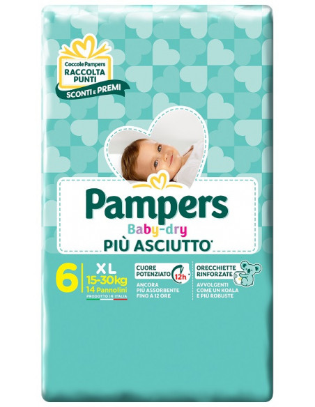 Pampers baby dry dwct xl 14pz