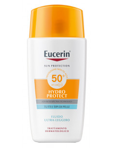 Eucerin Sun Protection Hydro Protect fluido viso solare per tutti i tipi di pelle SPF50+ 50ml