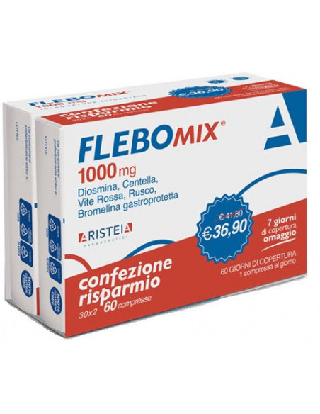 Flebomix 1000mg bi-pack 60 compresse