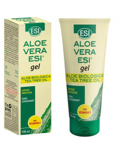 Esi Aloe Vera gel Vitamina E + Tea Tree Oil lenitivo e protettivo per pelle secca e irritata 100ml