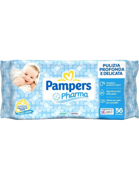 Pampers pharma salviette 56pz