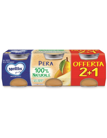 Mellin omog pera 3pz 100g