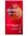 Durex Supersottile XL profilattici vestibilità ampia 6 pezzi