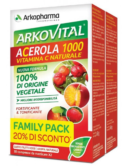 Arkovital acerola 1000 fa60 compresse