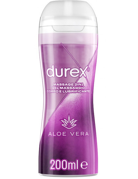 Durex Massage 2 in 1 aloe vera gel lubrificante indicato per massaggi 200ml